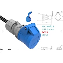 3mt 3x32a 220v İle Çalışan Cihazınızı, 220v Ev Tipi Prize Bağlar. Elektrikli Araç Şarj İstasyonu Dönüştürücü Adaptör 7 Kw