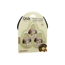 Go İthalat 3pcs Puppy Askı Şeffaf Askı Yapışkanlı Montaj Beyaz - Şeffaf