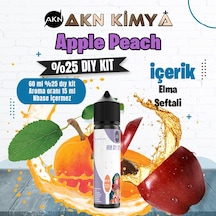 Apple Peach Yoğun Dıy Kit Elma Şeftali Gıda Aroması %25 Oranda Aroma İçerir Hazır Değildir 60 Ml