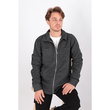 Cazador 5098 Erkek Sweatshirt Hırka Antrasit Melanj