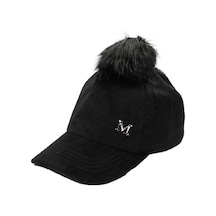 Cappello Kadın Siyah Tüylü Düz Şapka Capmc202R001 Siyah
