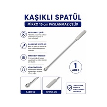 Kaşıklı Spatül Mikro 15 Cm Paslanmaz Çelik