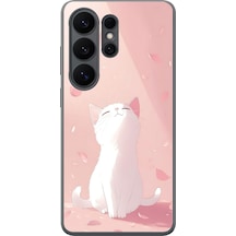 Samsung Galaxy S26 Ultra Uyumlu Minnoş Kedi Baskılı Silikon Kılıf Renkli