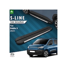 S-dizayn Fiat Doblo 3 Uzun Şase S-line Krom Yan Basamak 213 Cm 20