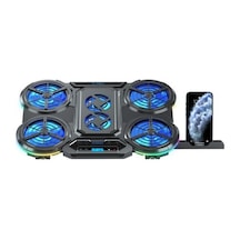 6x Büyük Turbo Led Fan - 10 Mod Rgb Aydınlatma