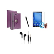 Samsung Galaxy Tab A Sm-t580 Uyumlu Set Universal Tablet Kılıfı Nano Ekran Koruyucu+kalem Kulaklık