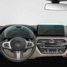 Ael-Tech Bmw 6 Serisi Dijital Gösterge Ve 12,3 İnc Navigasyon Uyumlu Nano Ekran Koruyucu 2li Set