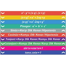 Matematik Merdiven Yazıları (Laminasyonlu)