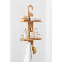 Makri Home Bambu Banyo Düzenleyici Organizer Banyo Köşeliği, Şampuanlık Bej Makri Home Bambu Banyo Düzenleyici Organizer Banyo Köşeliği, Şampuanlık Bej
