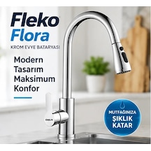 Fleko Flora Krom Spiralli Evye Bataryası