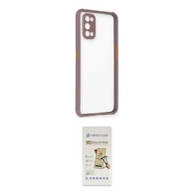 Cep 20-26 Realme Uyumlu 7 Pro Kılıf Nova Asil Özel Seri İkili Koruma Seti Najmaddin Gri