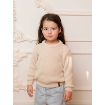 Djaza Kids Çocuklar İçin Örme Oversize Kazak 292470484 Bej