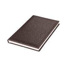 4913 Defter 17x24 Cm. Kareli 160 Yapraklı Deri Hilton Desen Kapaklı Kahverengi Kahverengi Çok Renkli