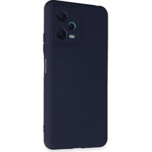 Gld-spt- Newface Xiaomi Redmi Note 12 5g Kılıf Nano İçi Kadife Silikon - Lacivert