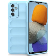Newface Samsung Galaxy M23 Kılıf Optimum Silikon - Sky Blue Açık Mavi