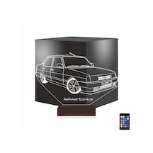 Luvivia Fiat Tofaş Doğan Tofaşk Araba Kişiye Özel 3d Lamba - Masa Gece Lambası Şeffaf