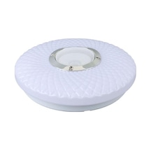 Powermaster Pm-27329 Beyaz 30 6 Cm 24 Watt Bluetooth Hoparlörlü Tavan Aydınlatma Çok Renkli