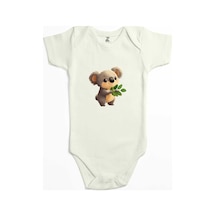 Zepplin Giyim Şirin Koala Siyah Bebek Body Zıbın