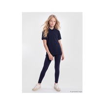 LC Waikiki Alıta Cıty Farkıyla Lcw Kids Lacivert Beli Lastikli Kız Çocuk Tayt Lacivert - 928300785 Lacivert