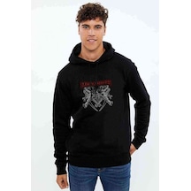 Megadeth Metal Rock Müzik Baskılı Siyah Erkek Örme Sweatshirt