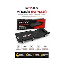 Staxx Stk110 Mekanik Üst Yatağı 6 Tekerlekli Araç Altı Tamir Yatağı Ergonomik Başlıklı Servis 150 Kg