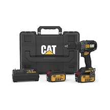 Cat DX12.2 18V/4.0AH Li-Ion Çift Akülü Kömürsüz Şarjlı Darbeli Matkap