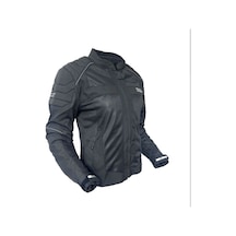 Forte Gt Dark Night Cordura Bayan Yazlık Motosiklet Montu Siyah