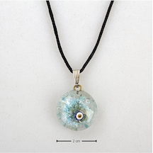Nazarlı Cam Kolye-siyah N162 Çok renkli