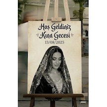 Kına Gecesi Karşılama Kişiye Özel Fotoğraflı 50x70cm
