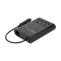Oto Çakmaklık Araçta 220v Girişi 4 Usb + 2 Type-c Invertörü Çok Amaçlı 150w Elektrik Dönüştürücü