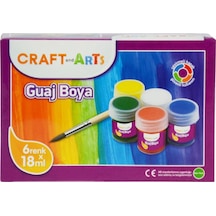 Craft And Arts Guaj Boya 6X18 Ml Çok Renkli