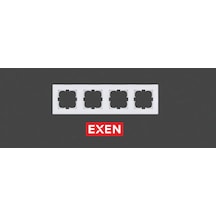 Exen Karell Beyaz Dörtlü Çerçeve
