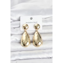 316l Çelik Gold Renk Damla Model Kadın Küpe Diğer