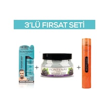 Fontenay Pudra Toz Wax Mavi 20gr + Face And Body Scrub Böğürtlen 350ml +saç Spreyi 400ml 3'lü Set