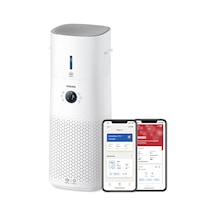 Philips 3000 Serisi 2'si 1 Arada Hava Temizleme Ve Nemlendirme Kombinasyonu 131 M2 Nanoprotect Hepa Ve Karbon Filtre Görünmez Parçacıkların %99,97'sini Giderir, Beyaz Ac3737/10