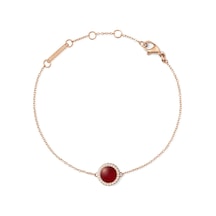 Audrey Bracelet Red Agathe Rose Gold Rose Gold
