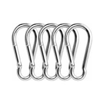 Metal Yaylı Karabina 6x60 Mm 5 Adet Paslanmaz Çelik