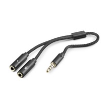 Kompakt Mikrofon Ve Aux Ses Adaptörü 3.5mm Siyah
