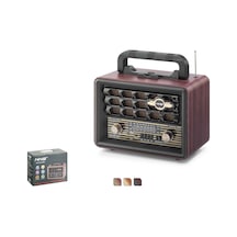 Nns Ns8072bt Bluetooth Nostaljik Fm Radyo Tws Usb Tf Taşınabilir Hoparlör