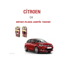 Citroen C4 Plaka Ampül Set Beyaz Arıza Işığı Yakmaz Canbus