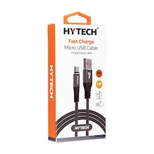 Hytech Hy-X210 3A Micro Usb 1M Gri Data + Sarj Kablosu