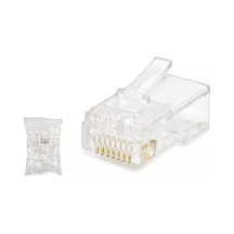 Büro Ev Ofis Depo Atölye İnşaat Yazlık Güvenliği İçin 100adet Cat5 Rj45 Konnektör Montaj Seti