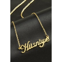 Ilkeshop Hüsniye İsimli Kolye -sarı altın