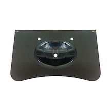 Kuaför Cam Lavabo 15 MM 100 x 56 CM Simli Siyah Ko20