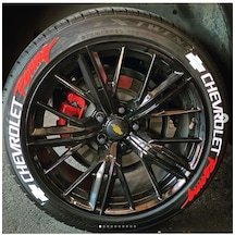 Lastik Yazıları Chevrolet Racing Kalıcı Lastik Yazısı Chevrolet Racing Sticker 8 Kit Uyumlu