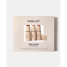 Inglot Shine & Define Yüz Makyaj Seti 3'lü
