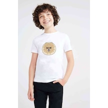Tshirthane Dog Head Köpek Baskılı Unisex Çocuk Beyaz T-Shirt (534797734)