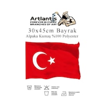 Bayrak 30x45 Cm Türk Bayrağı Kumaş 1 Adet Alpaka Kumaş Bez Bayrak Kaliteli Türk Bayrağı