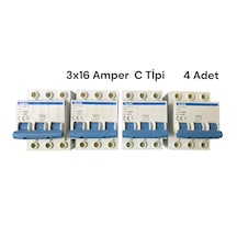 Pasifik 3x16 Amper C Tipi W Otomat 4 Adet 1 Kutu