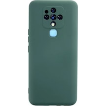 Newface Tecno Camon 16 Kılıf Nano İçi Kadife Silikon - Koyu Yeşil